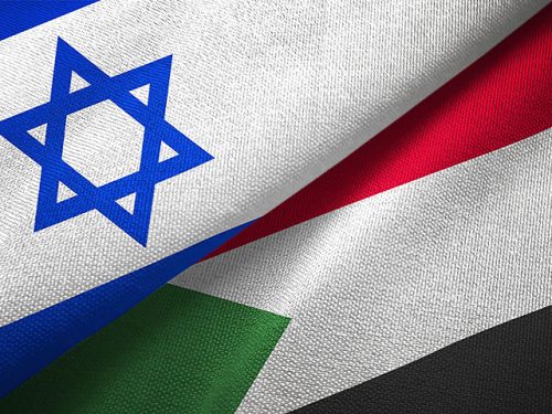 флаги Судана и Израиля