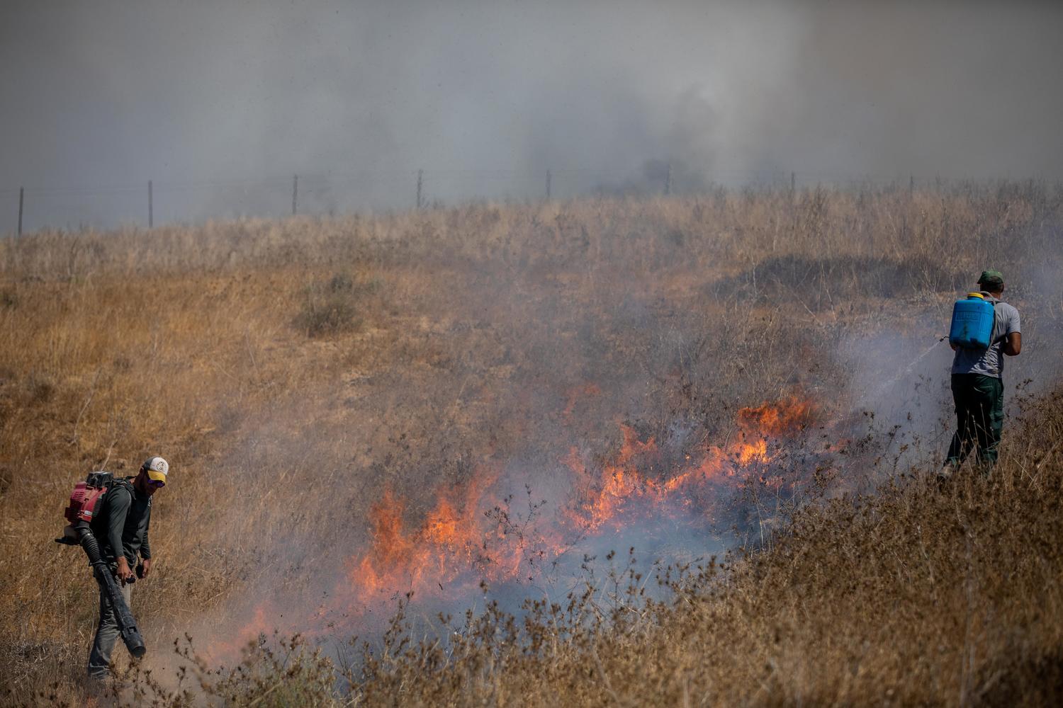 пожары на границе с Газой