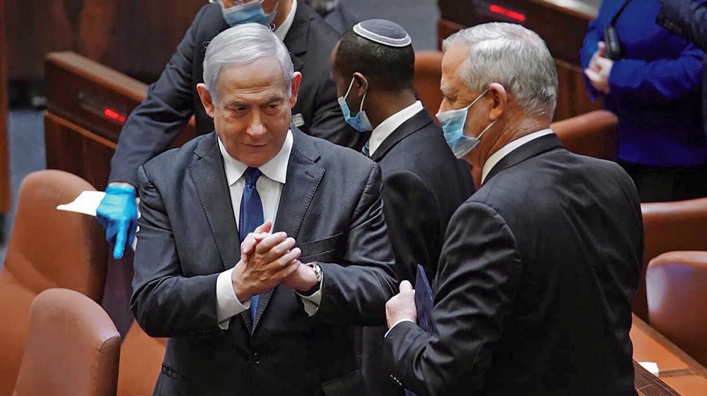 Нетаньягу и Ганц - кризис в колаиции