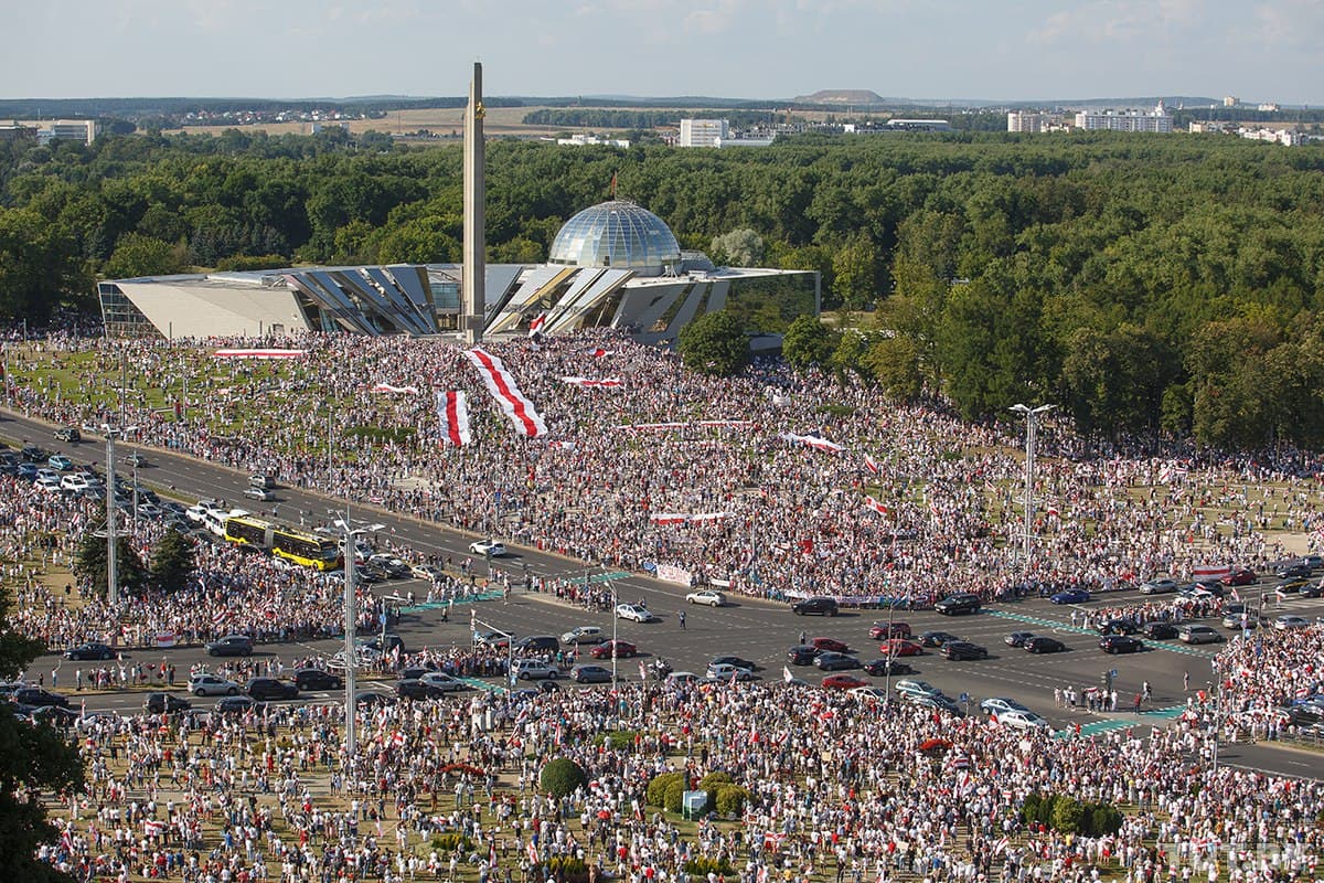 протесты в Минске