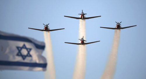 авиашоу на День независимости в Израиле