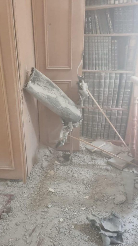 Ракета в синагоге Ашкелона