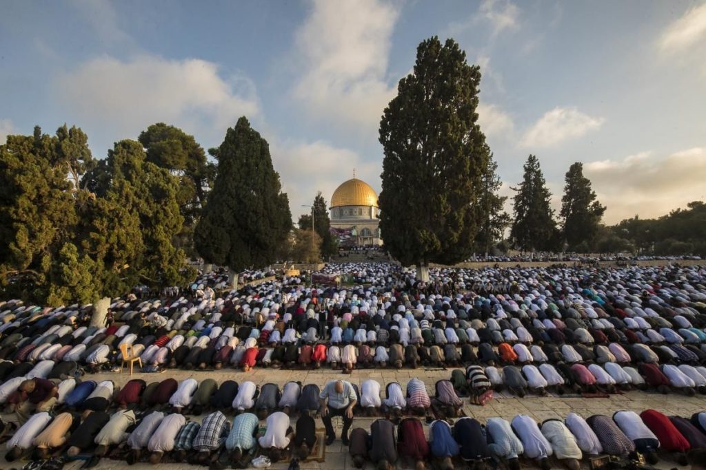 молитва мусульман на Храмовой горе