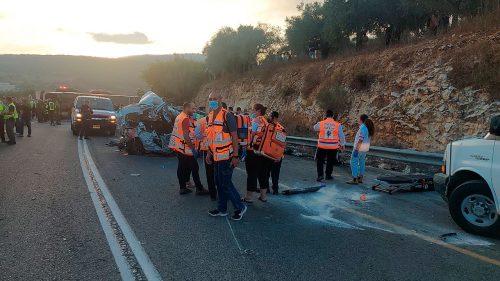 авария на трассе 89 в Израиле