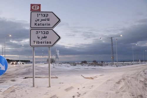 снег в Израиле