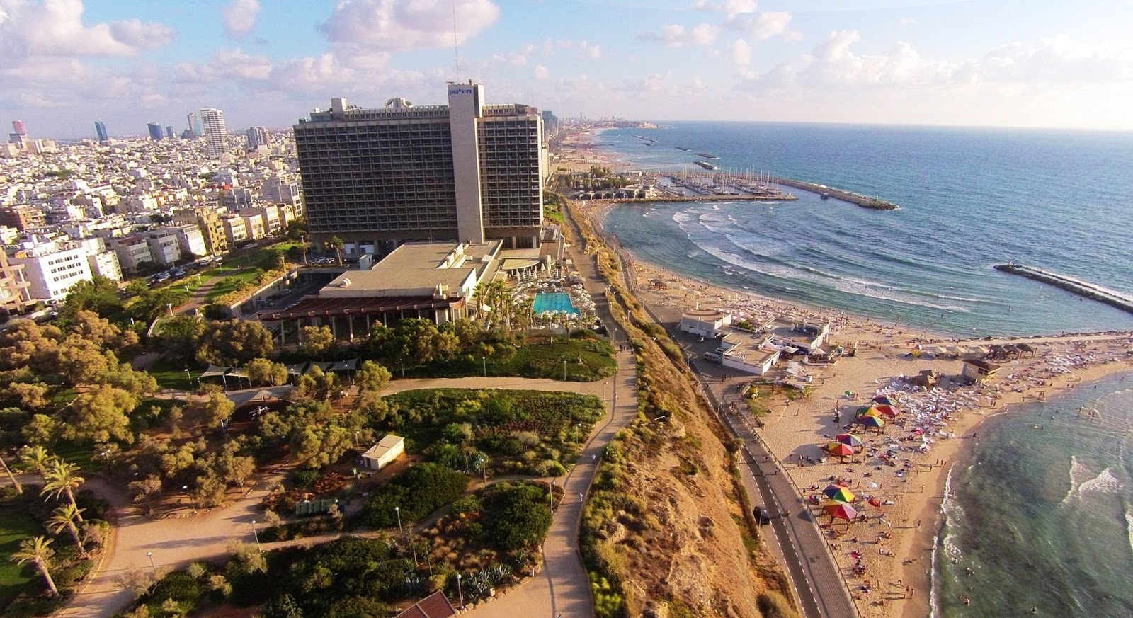 пляж Хилтон в Тель-Авиве